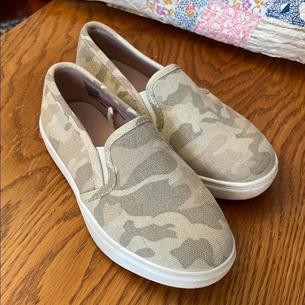 Cat & Jack Tan Camo Kids Slip-On Shoes